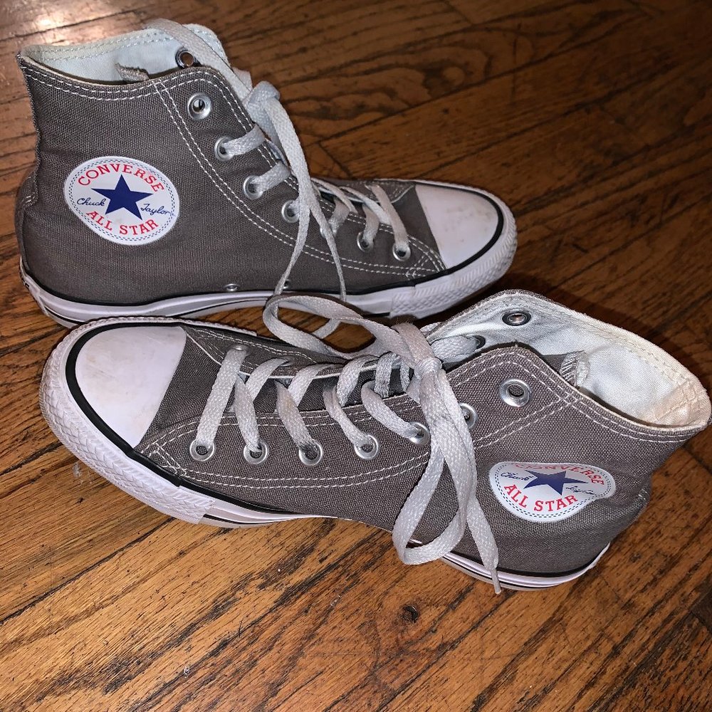 Grey Hightop Converse